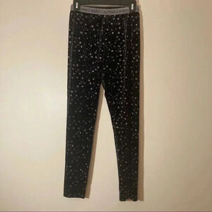 NWT Victoria’s  Secret The Velvet Legging stars moon black leggings